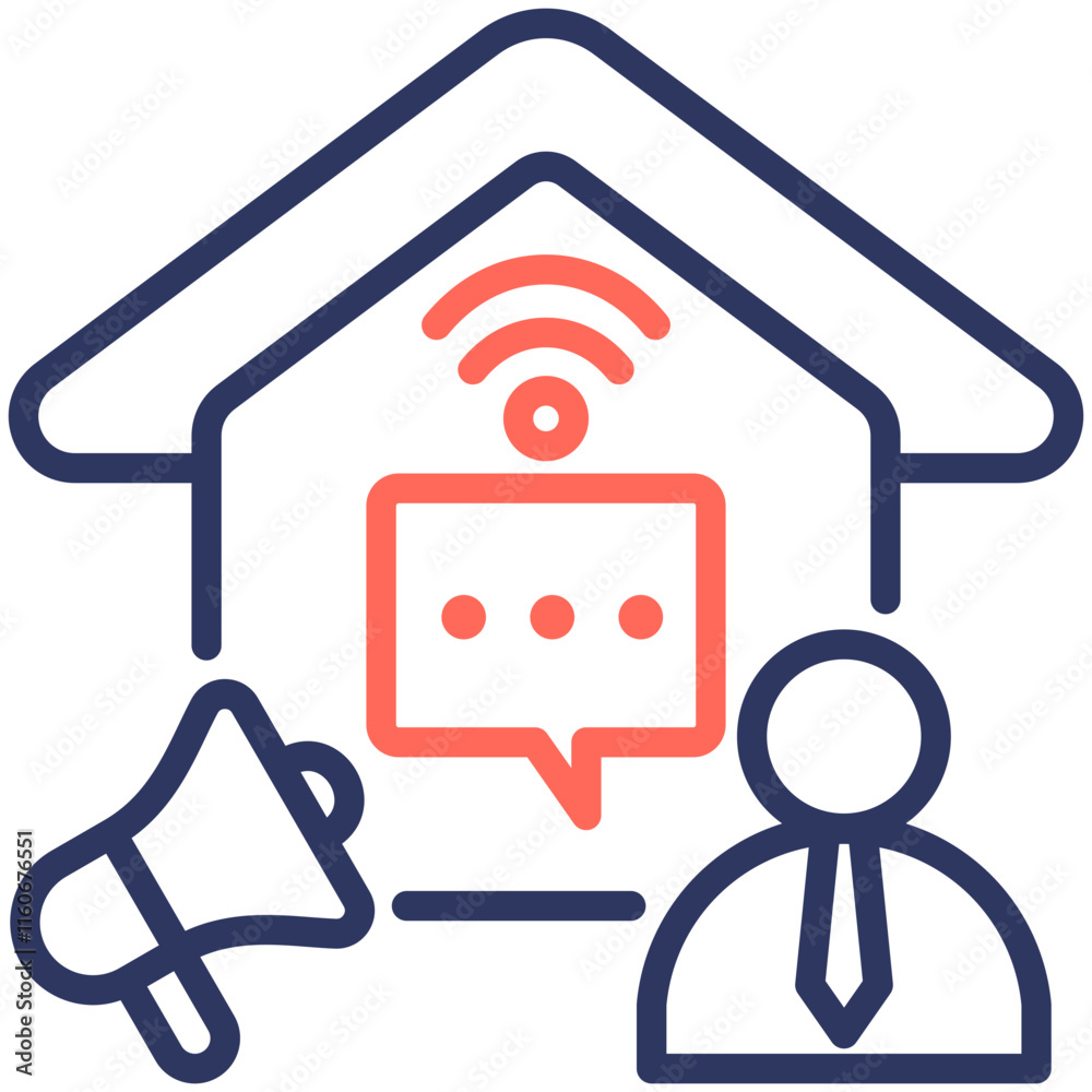 Obraz premium Announcement Icon