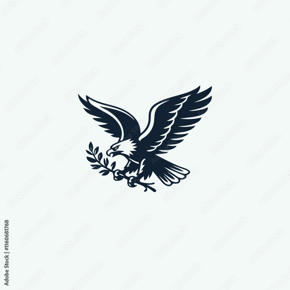 Obraz premium Flying eagle logo design