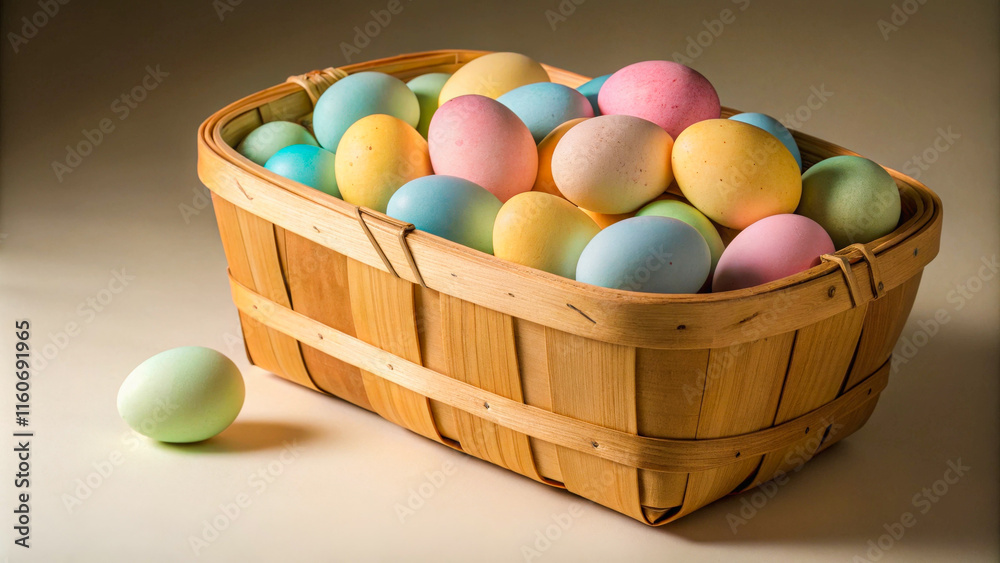 Naklejka premium a basket of eggs