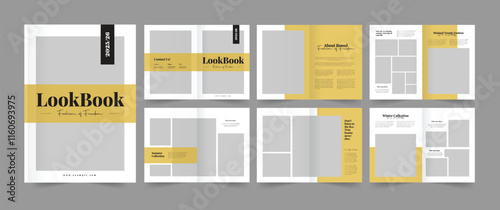 fashion look book design, photography look book  template