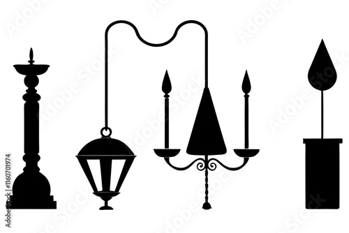 set of lamps