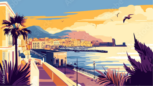 Vibrant Naples- Sun, Sea, and Sky