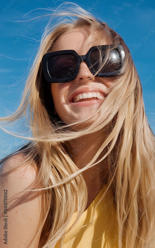 Radiating joy under the sunny blue sky Radiating joy under the sunny blue sky