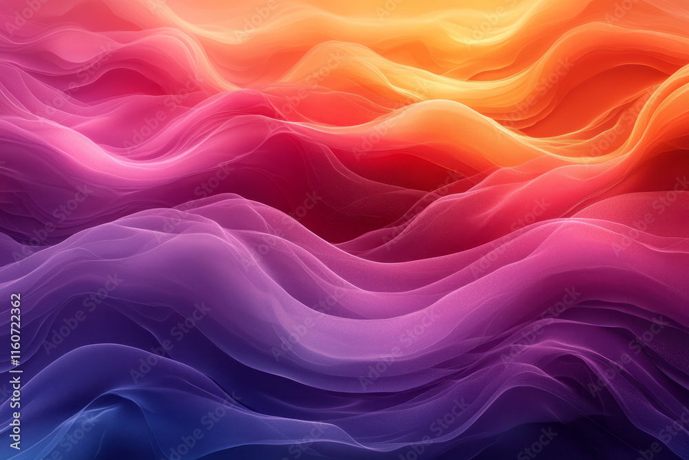 Obraz premium A vibrant abstract pattern of flowing waves,