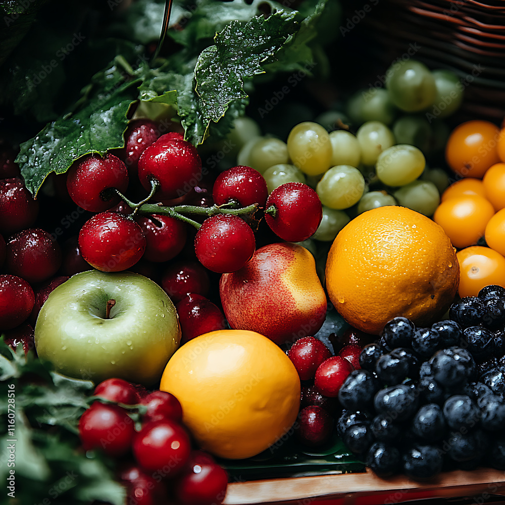 A colorful mix of fresh vegetables and perfectly ripe tomatoes, ready to inspire delicious culinary creations A colorful mix of fresh vegetables and perfectly ripe tomatoes, ready to inspire delicious culinary creations