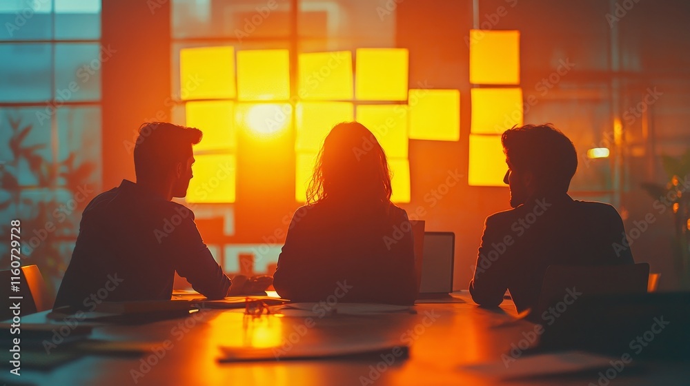 Meeting, collaboration and team planning a project together in the office conference room. Teamwork, diversity and business people in discussion while, Generative AI