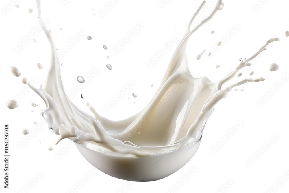 Milk splash isolated on transparent background Milk splash isolated on transparent background