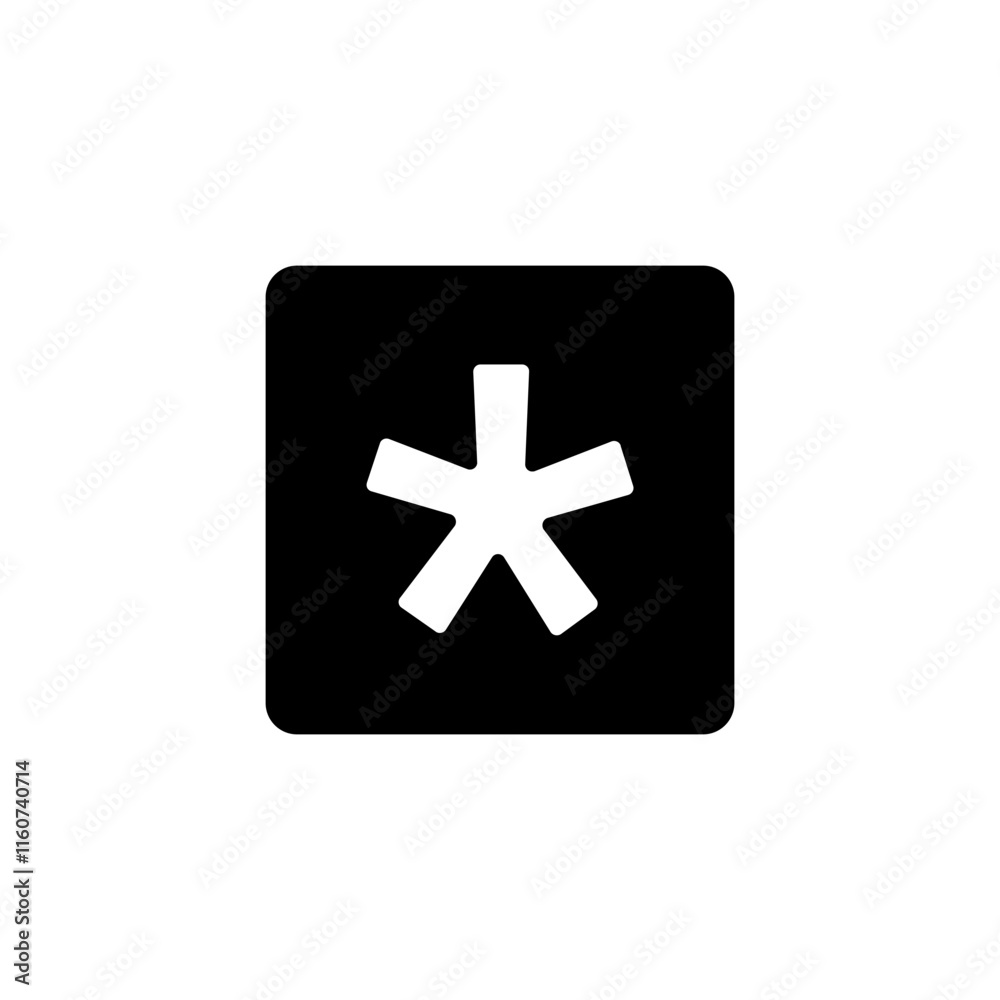 Fototapeta premium Asterisk Emoji