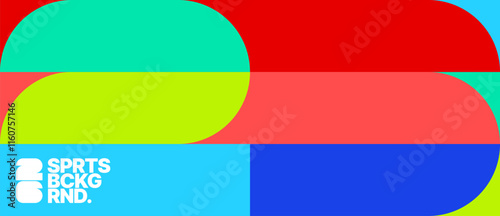 Background for sports event, competition or cup. Design with geometric shapes for poster, layout, template. World Championship 2026. 