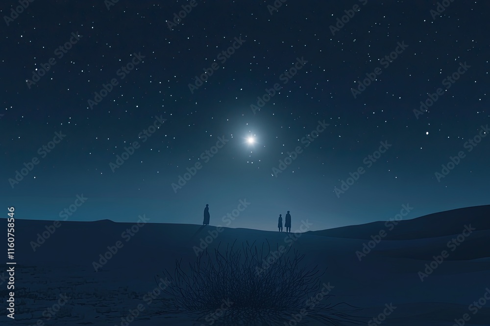 Fototapeta premium the moon and stars