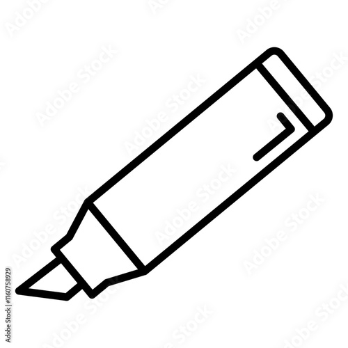 Highlighter line icon style