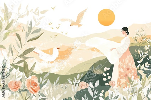 girl in the field