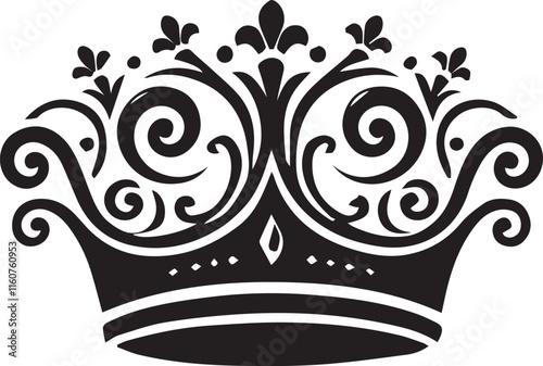 crown silhouette vector