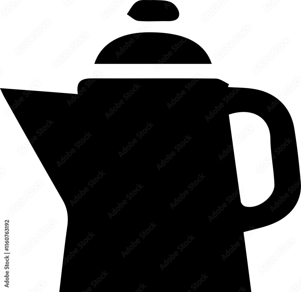 Beverage and Coffee Maker Icon in Black Silhouettes Beverage and Coffee Maker Icon in Black Silhouettes