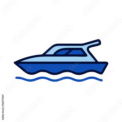 yacht icon vector illustration