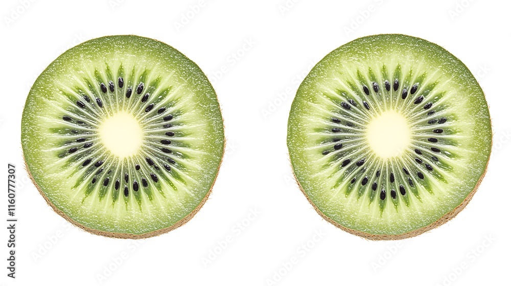 Fototapeta premium a kiwi cut in half