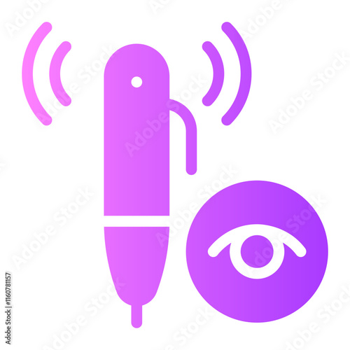 spy camera gradient icon