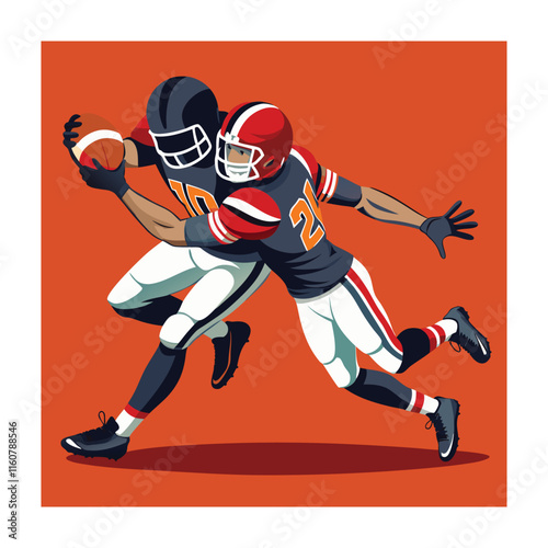 American football vector illustration
