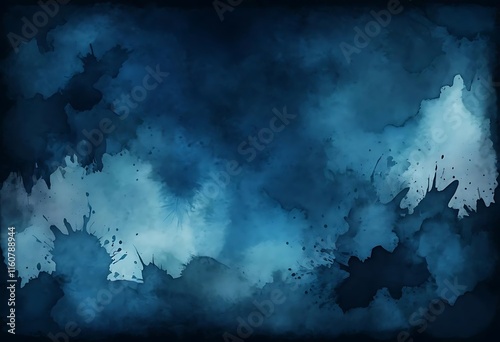  dark blue abstract watercolor image. It appears as a background option or preview for upload to Adobe Stock.