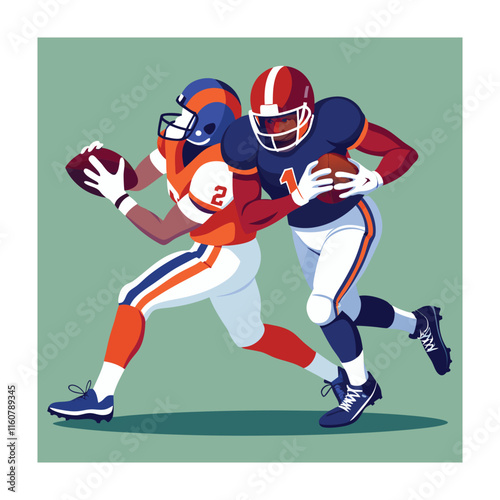 American football vector illustration