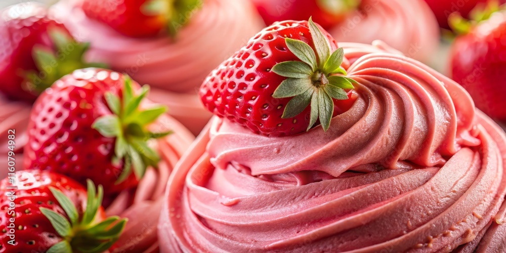 Strawberry Ice Cream Texture Background - Close-Up Photography, Delicious Dessert, Creamy Swirls, Summer Treat Strawberry Ice Cream Texture Background - Close-Up Photography, Delicious Dessert, Creamy Swirls, Summer Treat