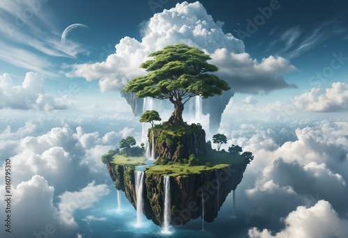 fountain in the sky