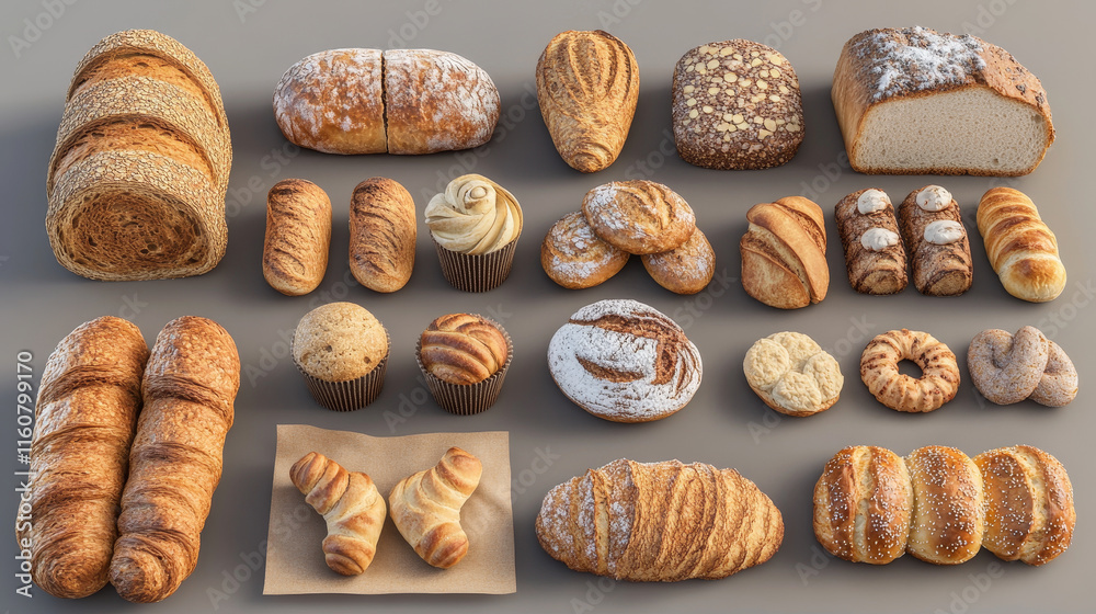 Bread isolated sketch set of bakery and pastry shop food. Bread, croissant and baguette, bun, cupcake and cake, wheat and rye long loaf bread, cookie and toast, bagel, sweet roll and flour bag Bread isolated sketch set of bakery and pastry shop food. Bread, croissant and baguette, bun, cupcake and cake, wheat and rye long loaf bread, cookie and toast, bagel, sweet roll and flour bag