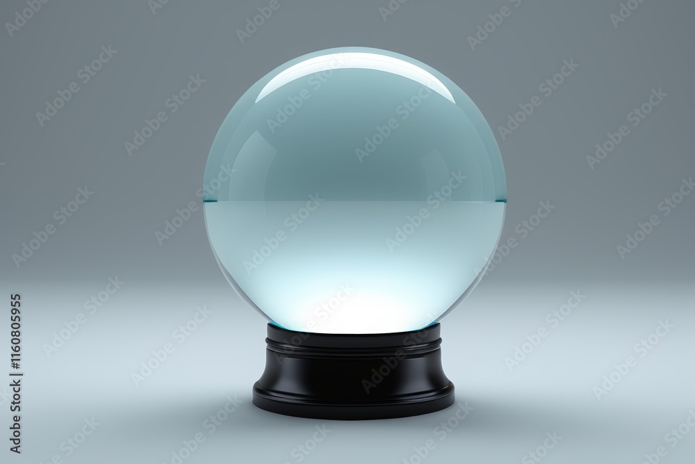 a close up of a glass ball on a black base a close up of a glass ball on a black base