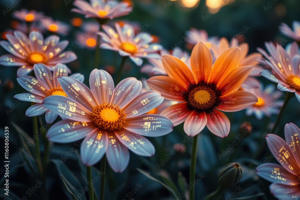 Fototapeta premium A Vibrant Digital Garden Full of Imagination and Inspiration