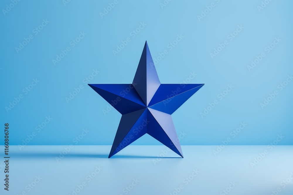 a close up of a blue star on a blue surface a close up of a blue star on a blue surface