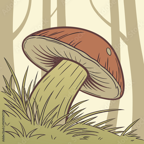 mushrooms in the forest
