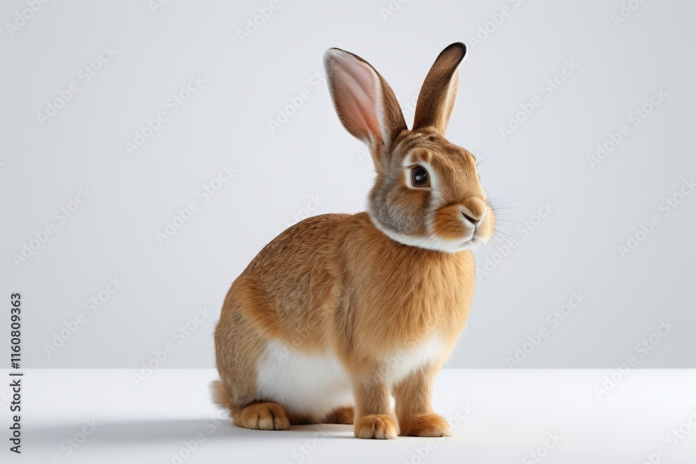 Fototapeta premium there is a rabbit that is sitting on a table