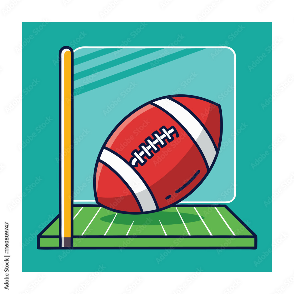 Obraz premium American football vector illustration