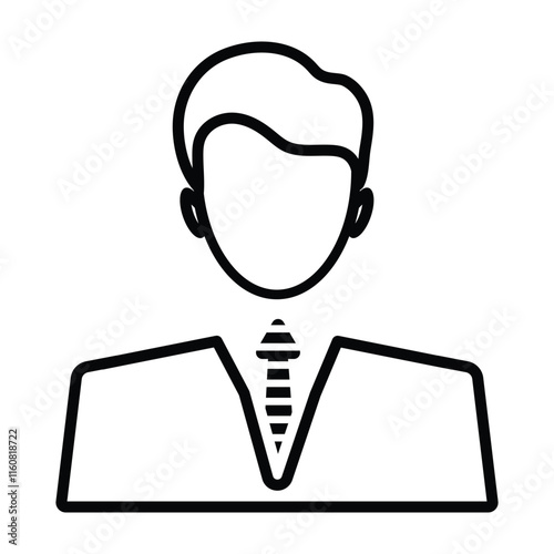 Men’s Fashion Avatar Icon - Boss Style Clothing for Modern Apparel & Lifestyle Design