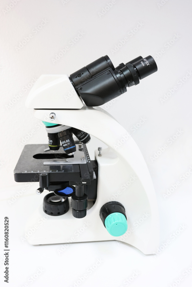 Powerful biological binocular microscope. Diagnostics and biological research Powerful biological binocular microscope. Diagnostics and biological research
