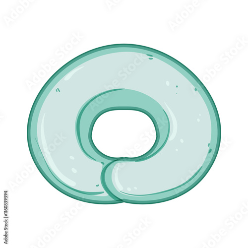 feeding nursing pillow cartoon. newborn adjustable, portable washable, soft firm feeding nursing pillow sign. isolated symbol vector illustration