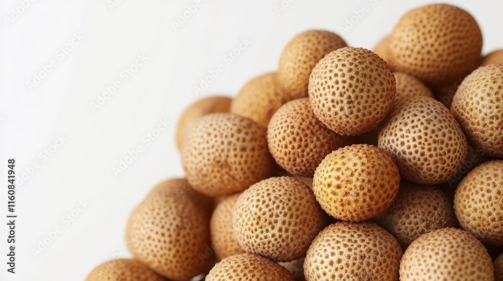 Close-up of a Pile of Textured Light Brown Balls Close-up of a Pile of Textured Light Brown Balls