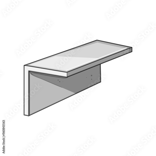 fabrication steel beam cartoon. welding tensile, reinforcement girder, truss alloy fabrication steel beam sign. isolated symbol vector illustration