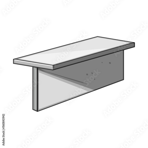 reinforcement steel beam cartoon. girder truss, alloy engineering, architecture loadbearing reinforcement steel beam sign. isolated symbol vector illustration