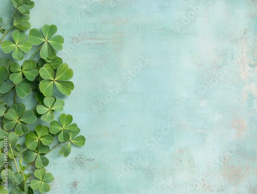 Immerse yourself in the vibrant celebration of Irish tradition with shamrocks and folklore symbols, a visual feast of heritage festivities Discover the essence of shamrock, the iconic emblem of photo