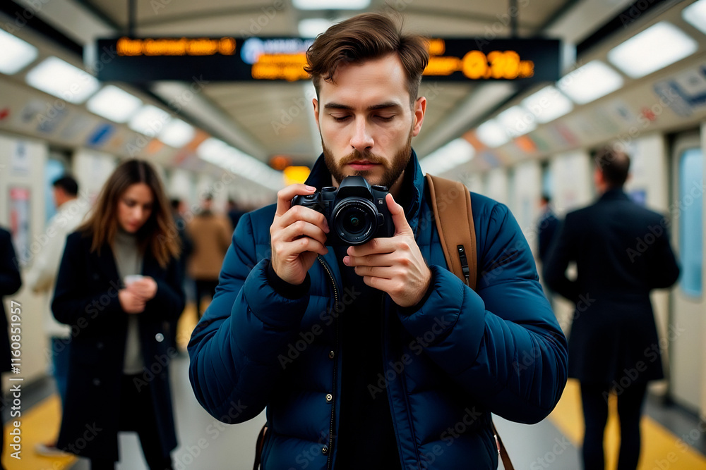 person taking a photo of a camera person taking a photo of a camera