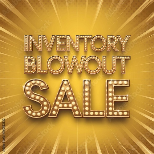 Golden Inventory Blowout Sale Glitter Design