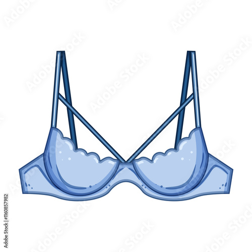 sensual bra sexy cartoon. elegant feminine, delicate stylish, chic glamorous sensual bra sexy sign. isolated symbol vector illustration