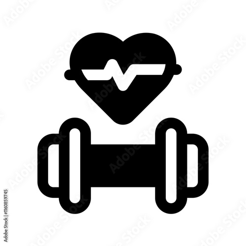 Healthy Lifestyle Glyph Icon. Single icon, glyph vector icon