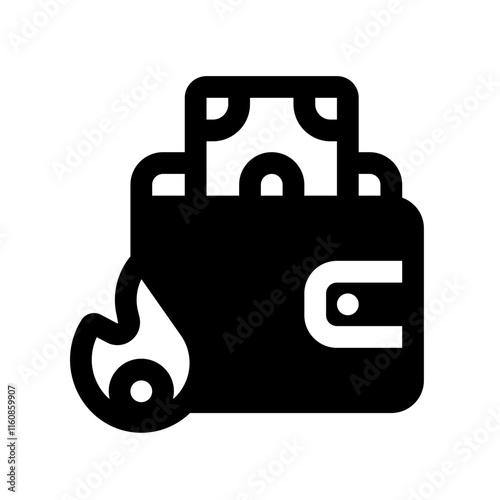 Wasteful Lifestyle Glyph Icon. Single icon, glyph vector icon