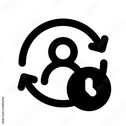 Habits Simple Glyph Icon. Single icon, glyph vector icon
