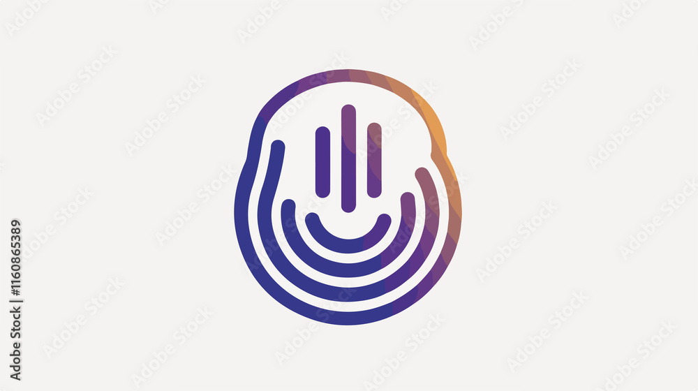 Biometric Scanner Icon for Secure Identity Verification in Modern Technology Biometric Scanner Icon for Secure Identity Verification in Modern Technology