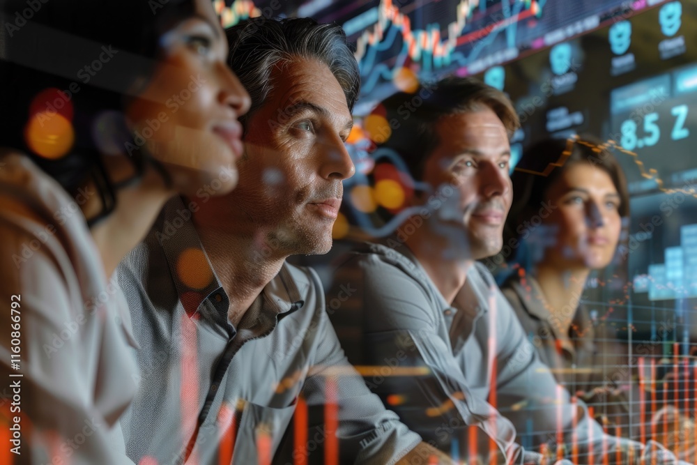 Global business collaboration with forex analysis in double exposure portrait. Global business collaboration with forex analysis in double exposure portrait.