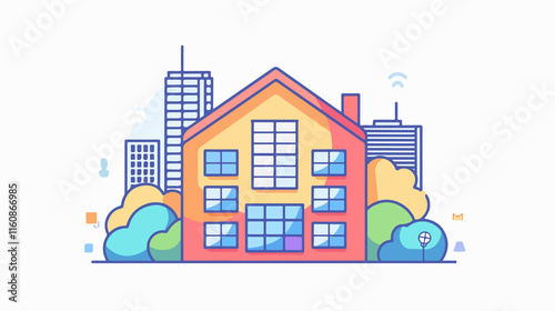 Professional Real Estate Calculator Icon for Financial Tools and Analysis