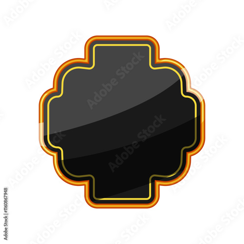 exclusive label golden luxury cartoon. lavish deluxe, grandeur affluence, richness splendor exclusive label golden luxury sign. isolated symbol vector illustration